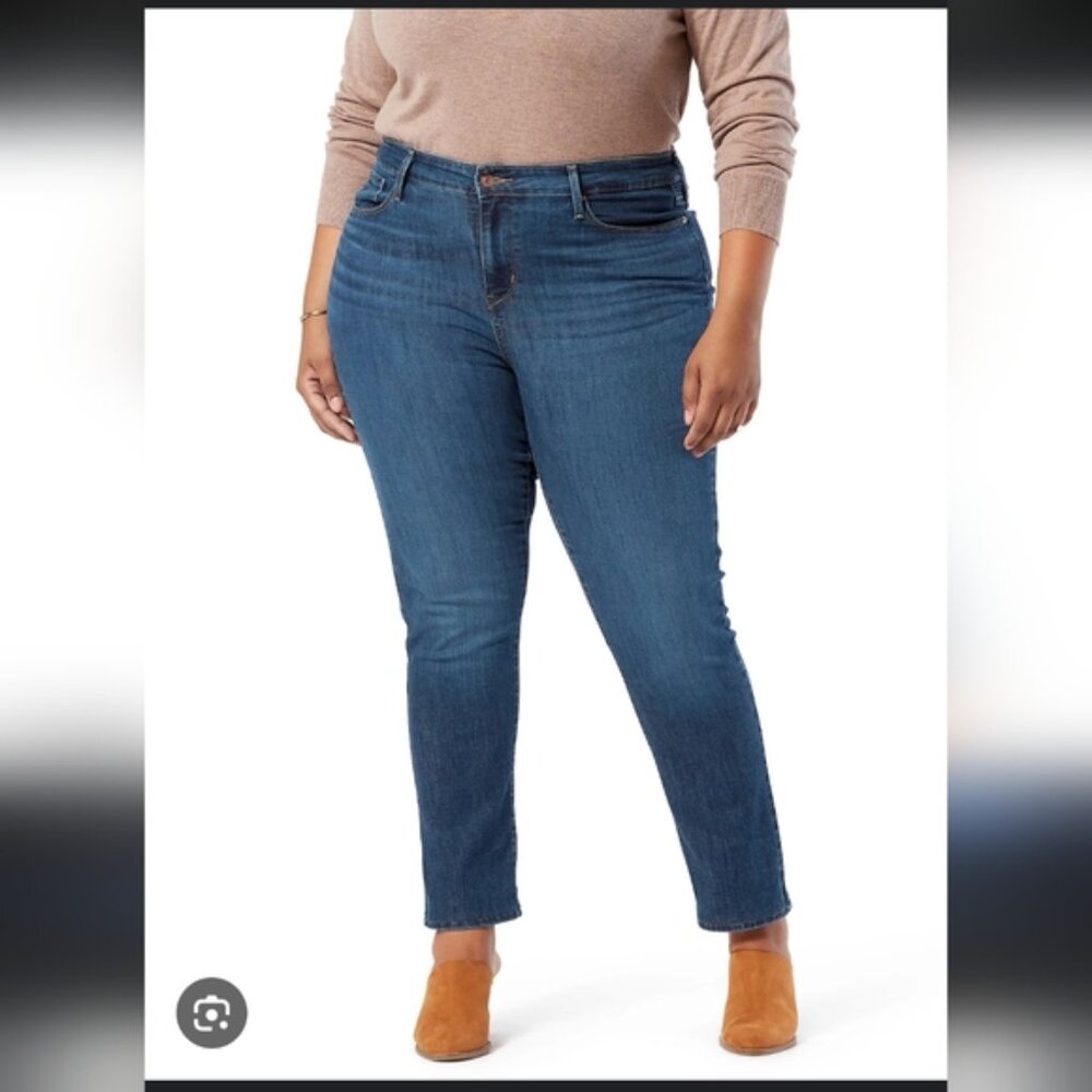 Ann Taylor High Waist Skinny Stretch Slimming Classic Wash Relaxed Jeans 16